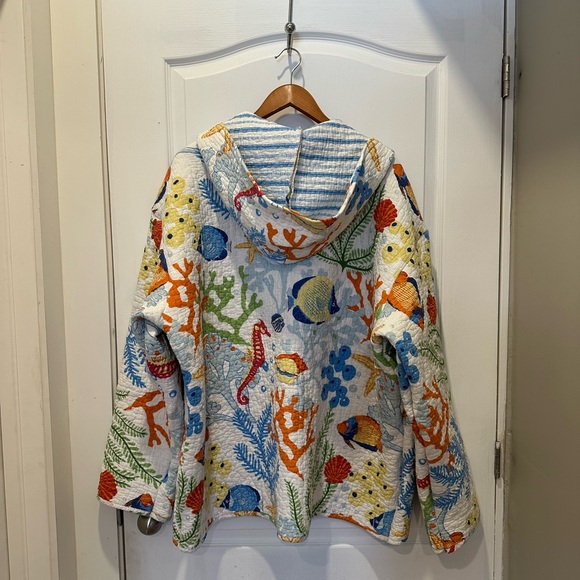 Handmade Colorful Quilted Women's Jacket - Picture 7 of 11